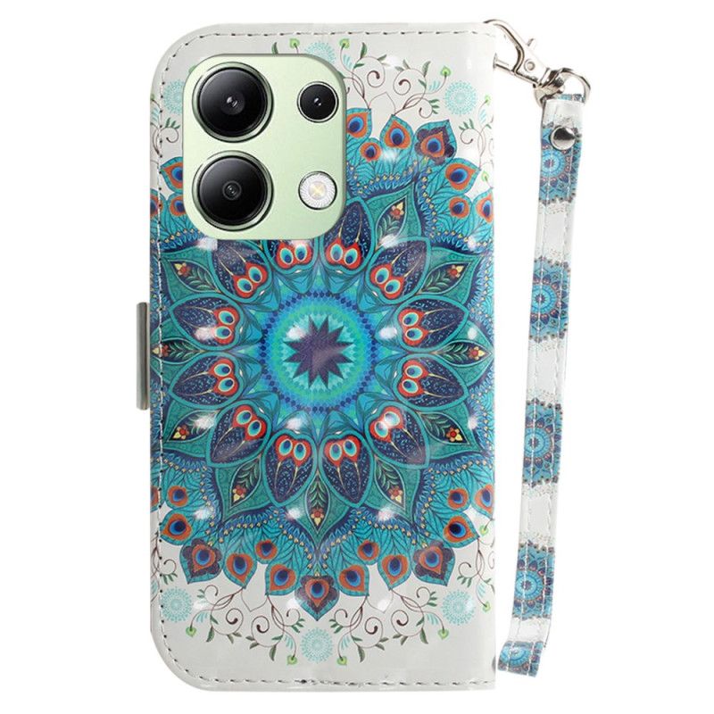 Etui Folio Do Xiaomi Redmi Note 13 4g Zielona Mandala Z Paskiem