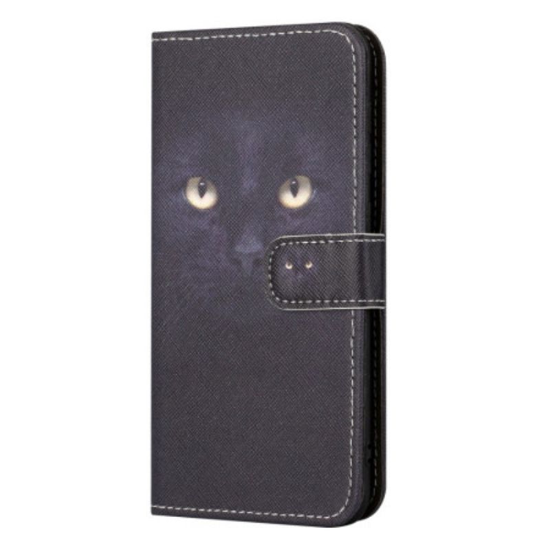 Etui Folio Xiaomi Redmi Note 13 4g Kocie Oczy Z Paskami