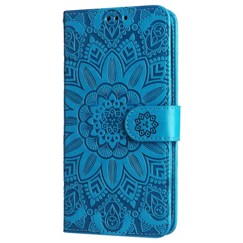 Etui Folio Xiaomi Redmi Note 13 4g Mandala Kwiatowa Z Paskiem Etui Ochronne