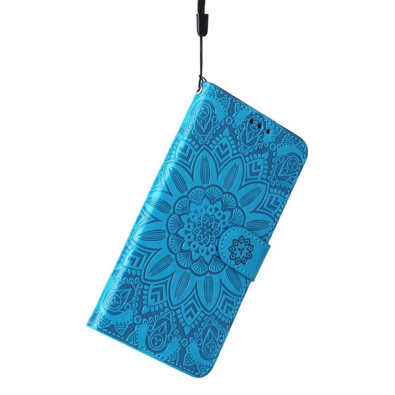 Etui Folio Xiaomi Redmi Note 13 4g Mandala Kwiatowa Z Paskiem Etui Ochronne