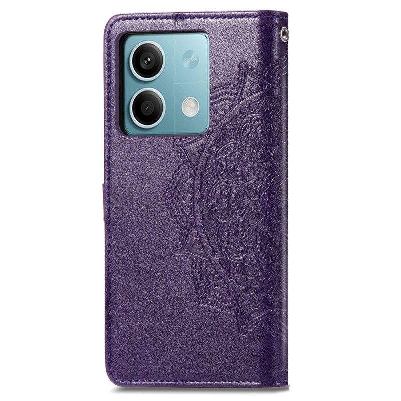 Etui Folio Xiaomi Redmi Note 13 4g Mandala Słońce W Lnaière