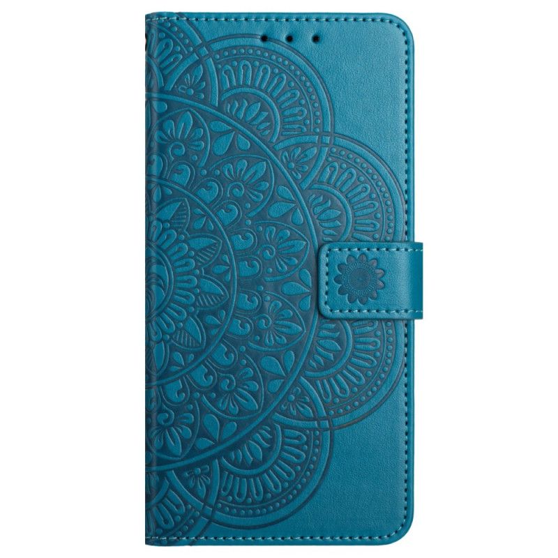 Etui Folio Xiaomi Redmi Note 13 4g Nadruk Mandali Z Paskiem Etui Ochronne