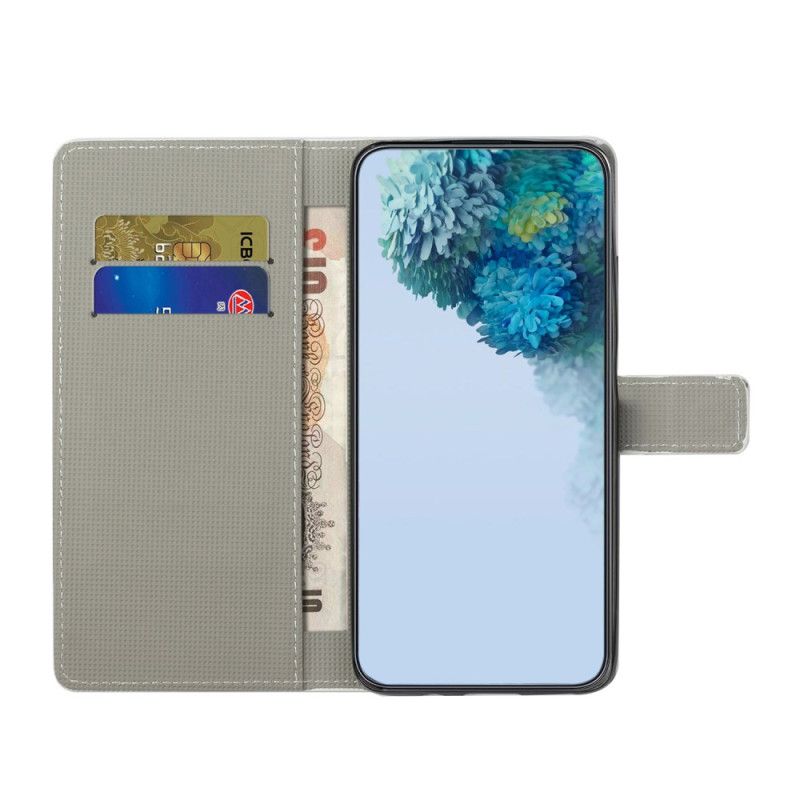 Etui Folio Xiaomi Redmi Note 13 4g Niebieski Motyl