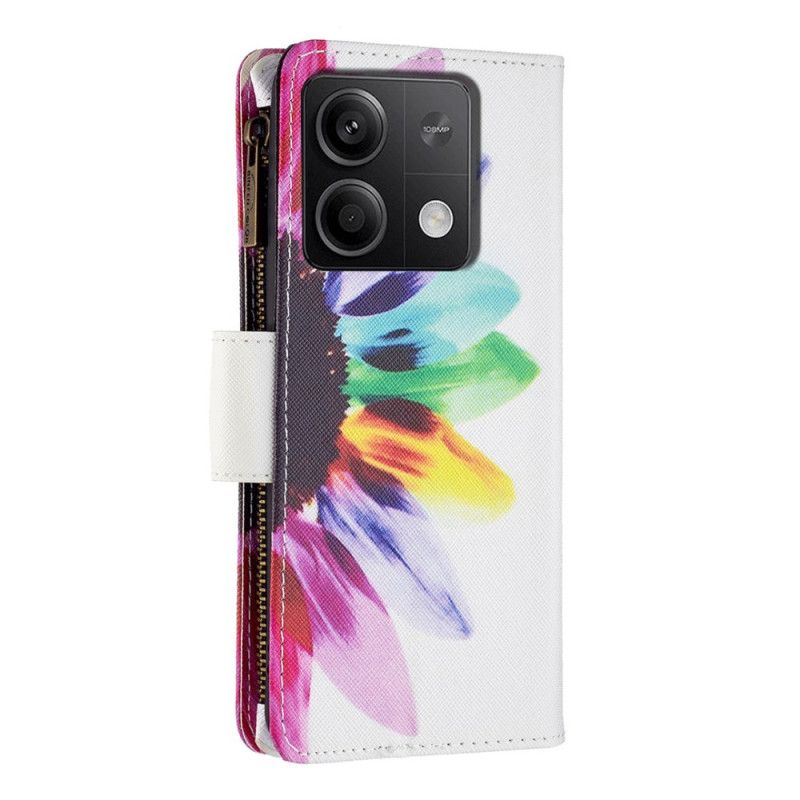 Etui Folio Xiaomi Redmi Note 13 4g Portfel Słonecznikowy