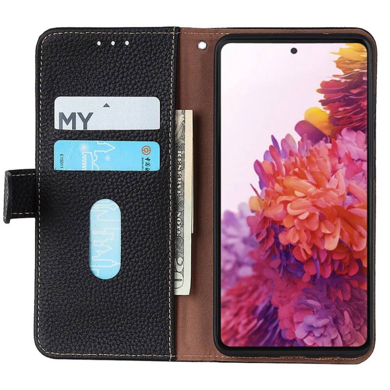 Etui Folio Xiaomi Redmi Note 13 4g Skóra Liczi Khazneh Etui Ochronne