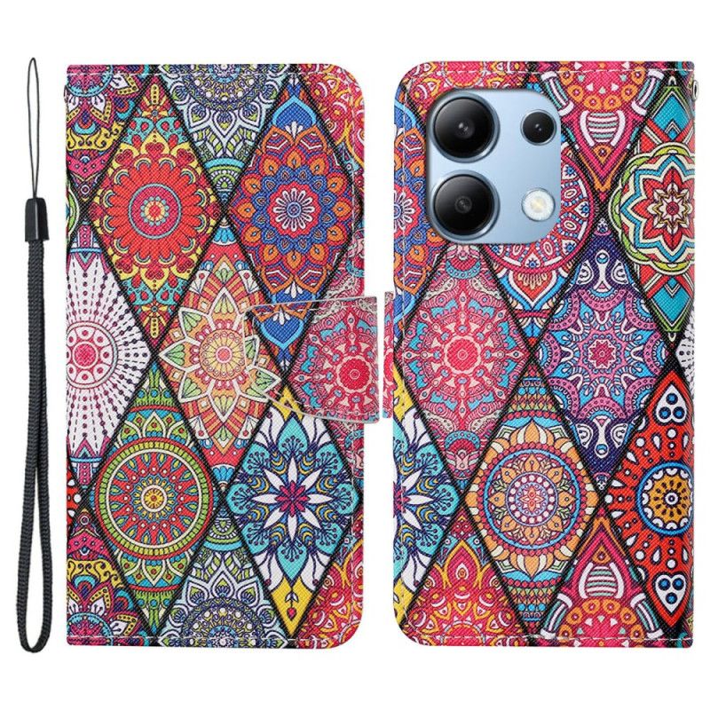 Etui Folio Xiaomi Redmi Note 13 4g Totem Na Smyczy Etui Ochronne