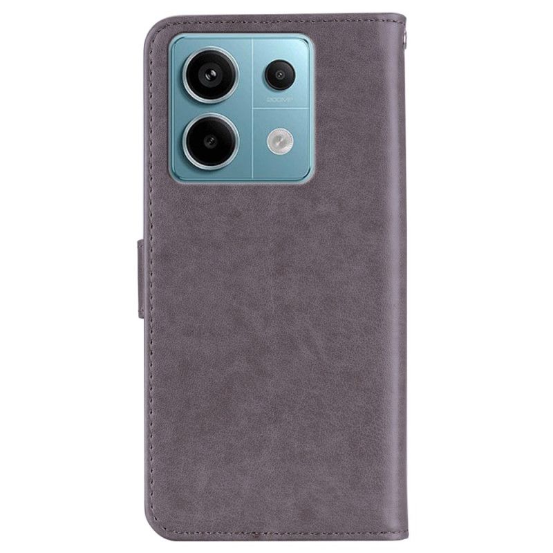 Etui Folio Xiaomi Redmi Note 13 4g Wzór Sowy Z Paskiem