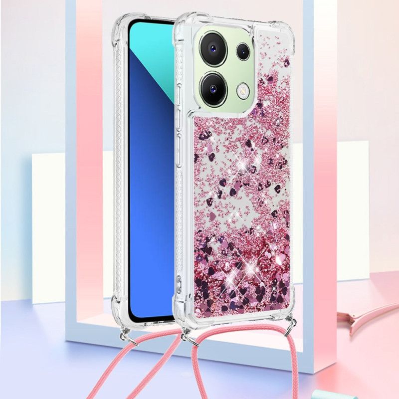 Etui Xiaomi Redmi Note 13 4g Cekinowy Sznurek Etui Ochronne