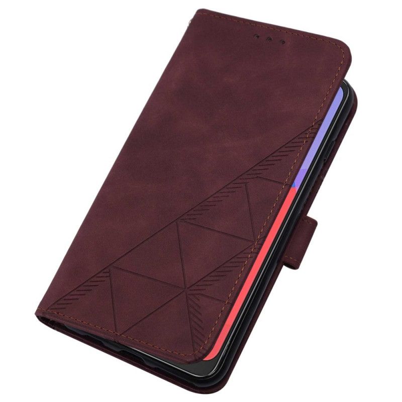 Etui Folio Alcatel 3l (2021) / 1s (2021) Piramidy W Kształcie Pasków Etui Ochronne