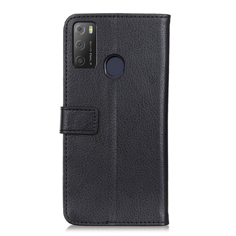 Etui Folio Alcatel 3l (2021) / 1s (2021) Premium Litchi Skóra Etui Ochronne