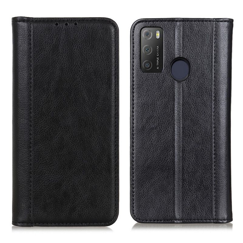 Flip Kotelot Alcatel 3l (2021) / 1s (2021) Etui Na Telefon Elegance Split Liczi Skóra