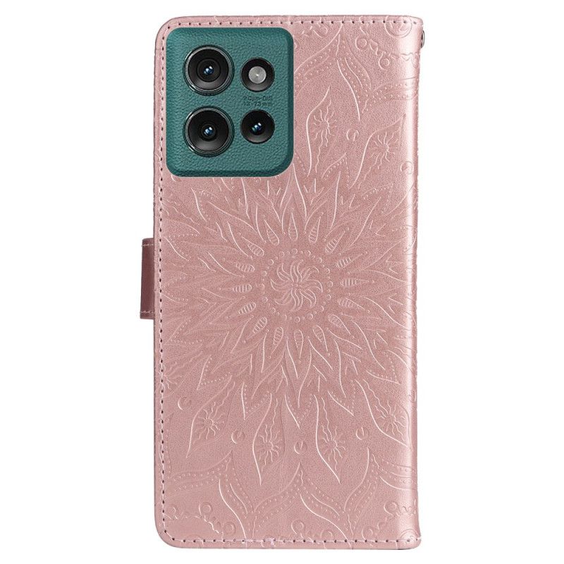 Etui Folio Do Motorola Edge 50 Mandala Z Paskiem