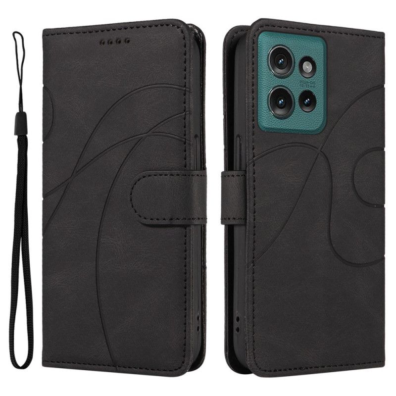 Etui Folio Motorola Edge 50 Faliste Linie Etui Ochronne