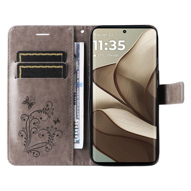 Etui Folio Motorola Edge 50 Gigantyczne Motyle