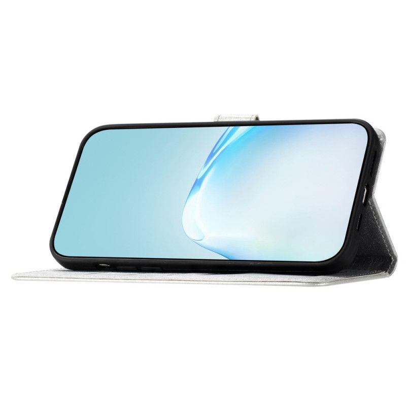 Etui Folio Motorola Edge 50 Jedwabna Tekstura