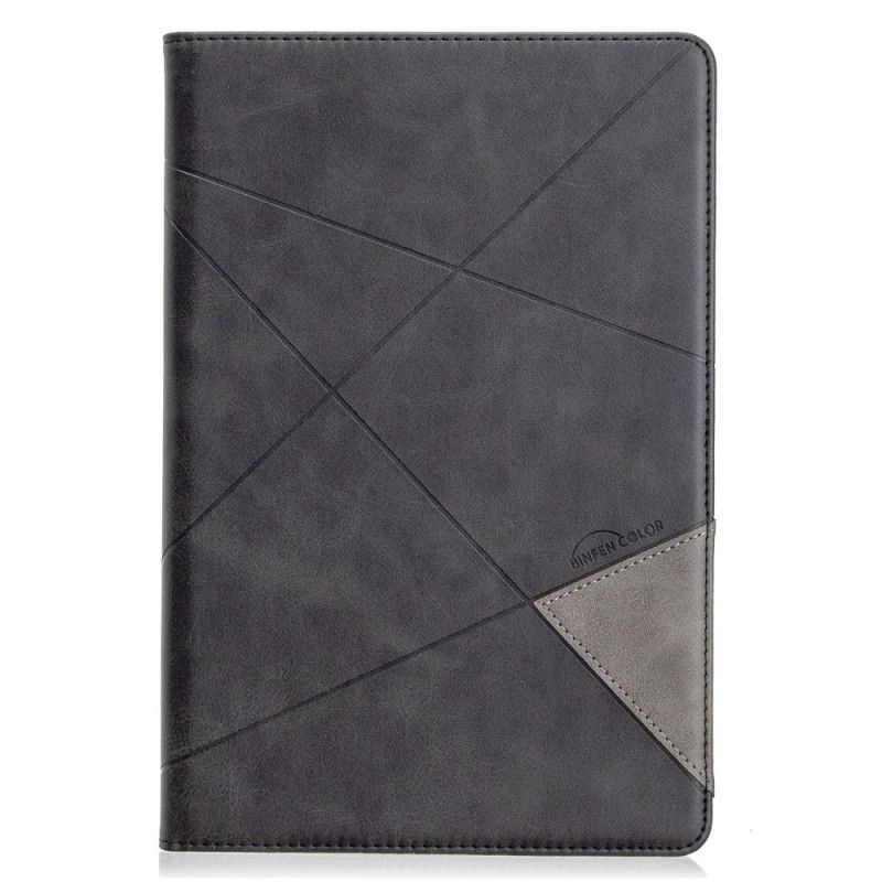 Case Samsung Galaxy Tab S5e Szary Czarny Etui na Telefon Geometria