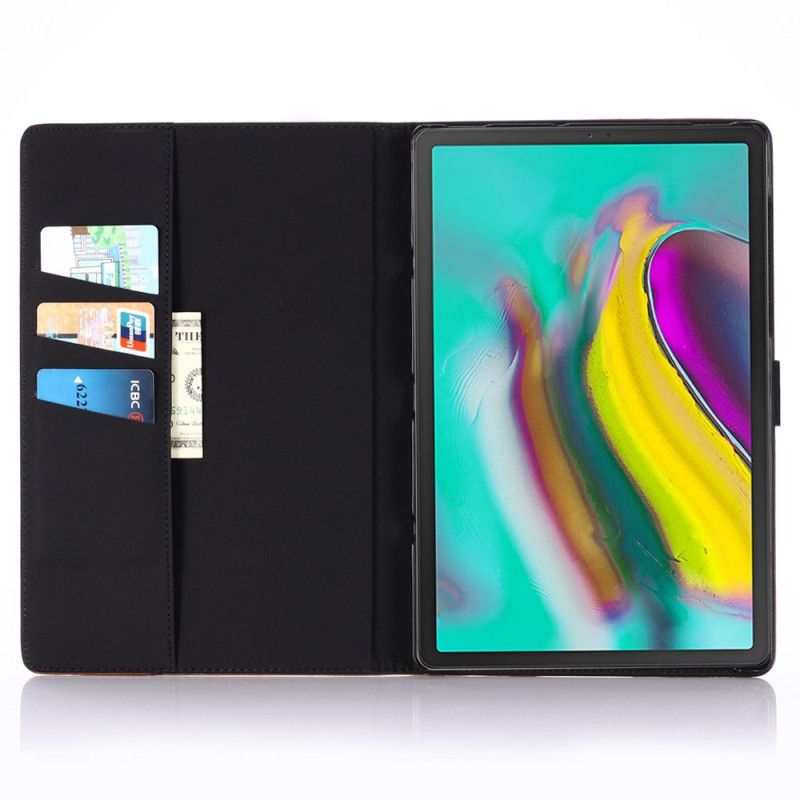 Etui Folio Samsung Galaxy Tab S5e Czarny Skóra Ekologiczna W Stylu Vintage Etui Ochronne