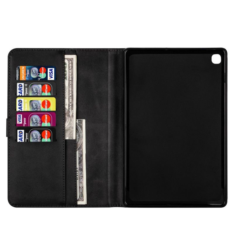 Etui Folio Samsung Galaxy Tab S5e Czerwony Czarny Portfel Etui Ochronne