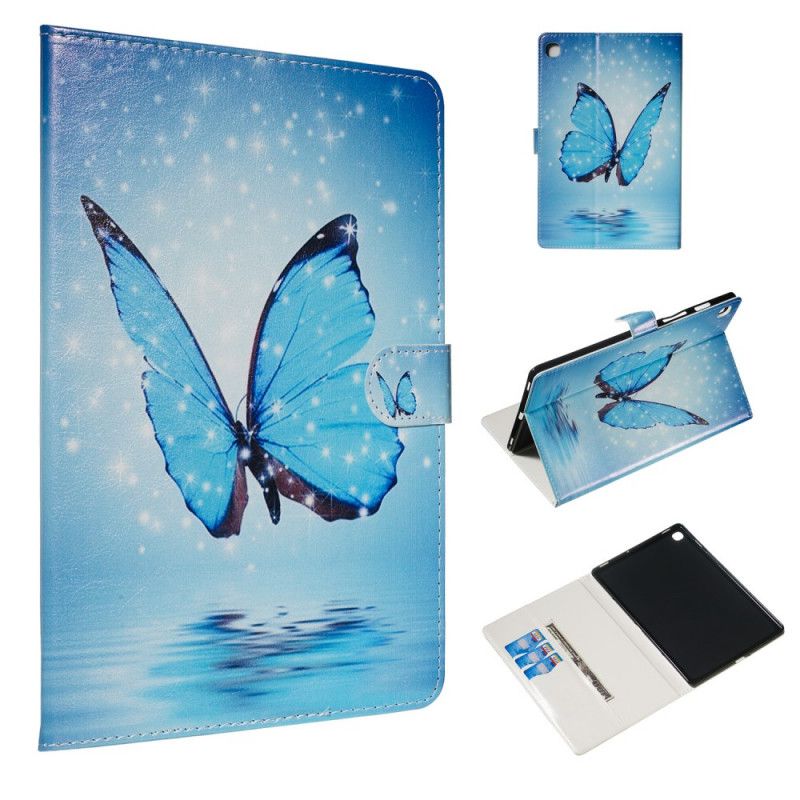 Etui Folio Samsung Galaxy Tab S5e Niebieski Motyl Etui Ochronne