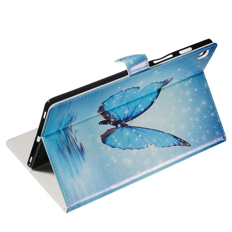 Etui Folio Samsung Galaxy Tab S5e Niebieski Motyl Etui Ochronne