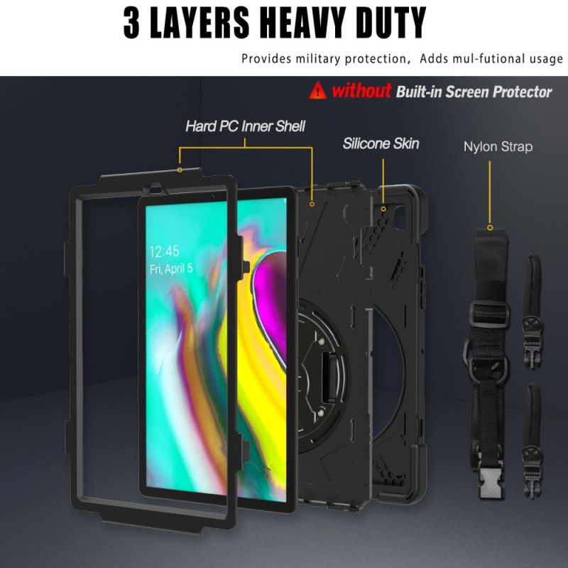 Etui Samsung Galaxy Tab S5e Czerwony Czarny Wielofunkcyjny