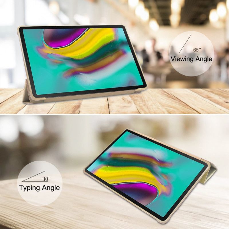 Inteligentna Obudowa Samsung Galaxy Tab S5e Różowy Czerwony Kolory Narożników Wzmocnione