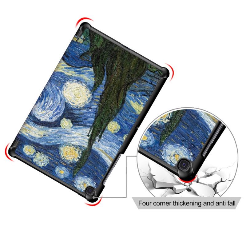 Inteligentna Obudowa Samsung Galaxy Tab S5e Wzmocniona Van Gogh