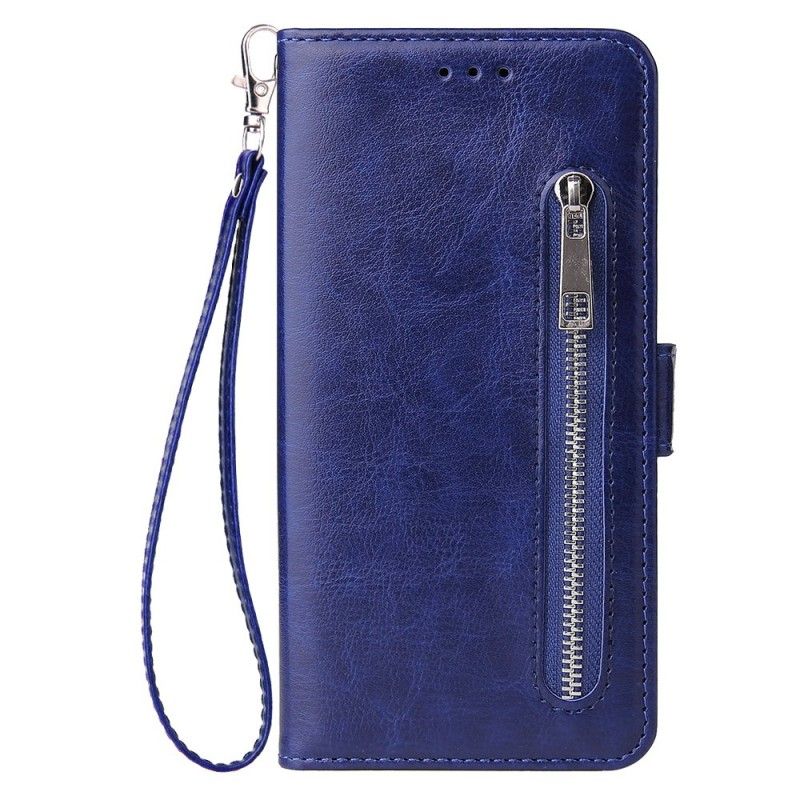 Etui Folio Samsung Galaxy A10 Czerwony Czarny Portmonetka Na Monety Z Paskiem Etui Ochronne