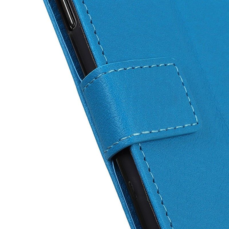 Etui Folio Samsung Galaxy A10 Czerwony Czarny Prosta Sztuczna Skóra