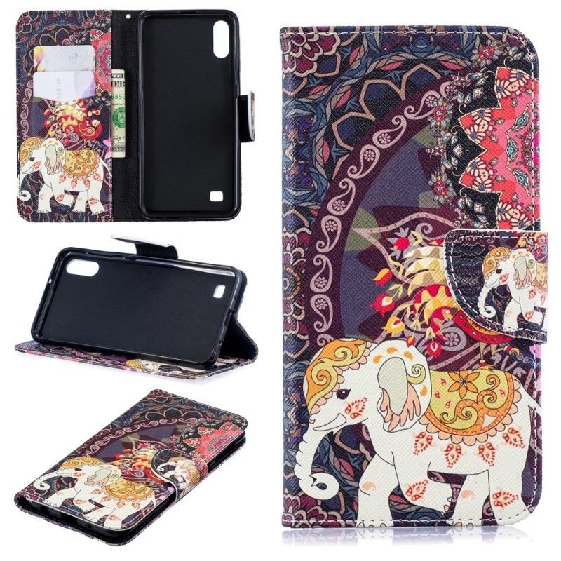 Etui Folio Samsung Galaxy A10 Etniczna Mandala Słonia Etui Ochronne