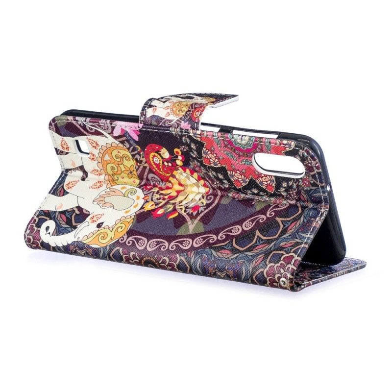 Etui Folio Samsung Galaxy A10 Etniczna Mandala Słonia Etui Ochronne