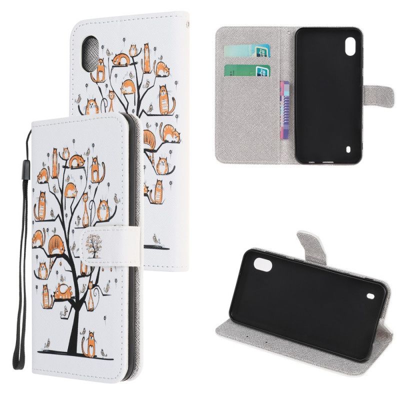 Etui Folio Samsung Galaxy A10 Funky Stringi Kotki Etui Ochronne