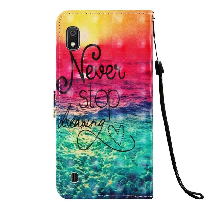 Etui Folio Samsung Galaxy A10 Nigdy Nie Przestawaj Marzyć Etui Ochronne