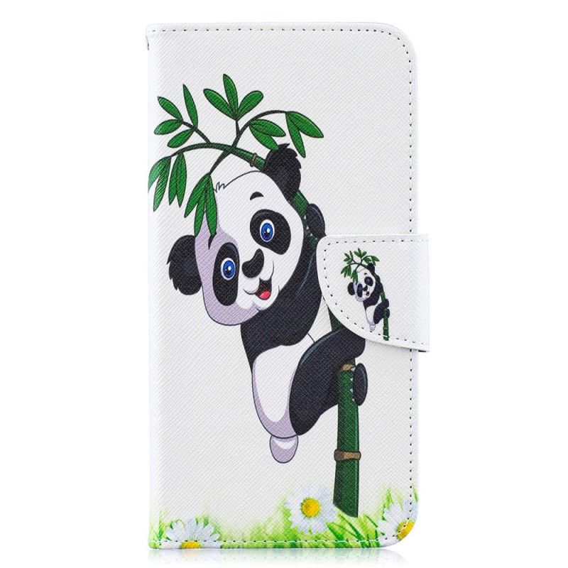 Etui Folio Samsung Galaxy A10 Panda Na Bambusie