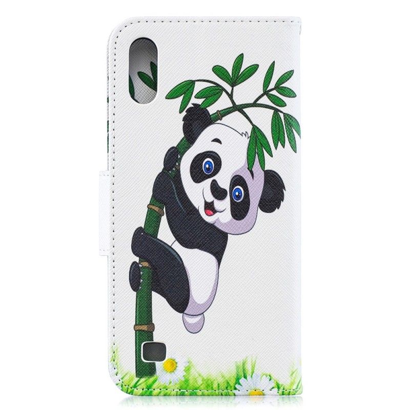 Etui Folio Samsung Galaxy A10 Panda Na Bambusie