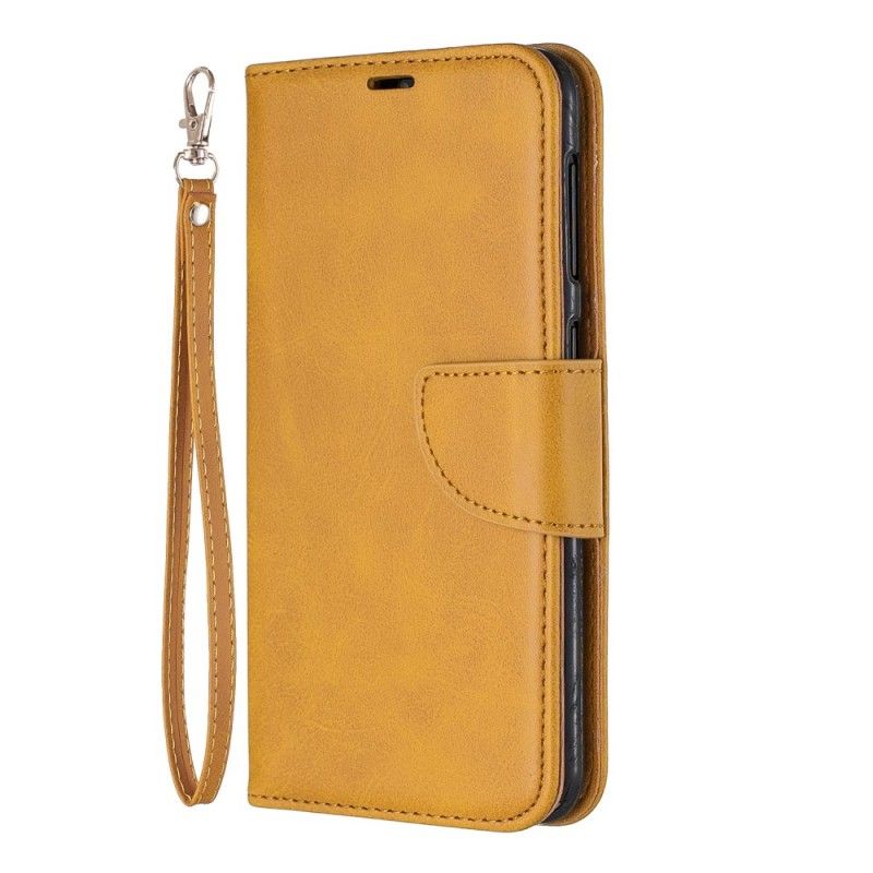 Etui Folio Samsung Galaxy A10 Szary Czarny Efekt Skóry W Kolorze