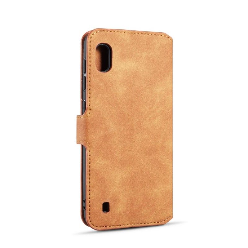 Etui Folio Samsung Galaxy A10 Szary Czarny Retro Dg.Ming