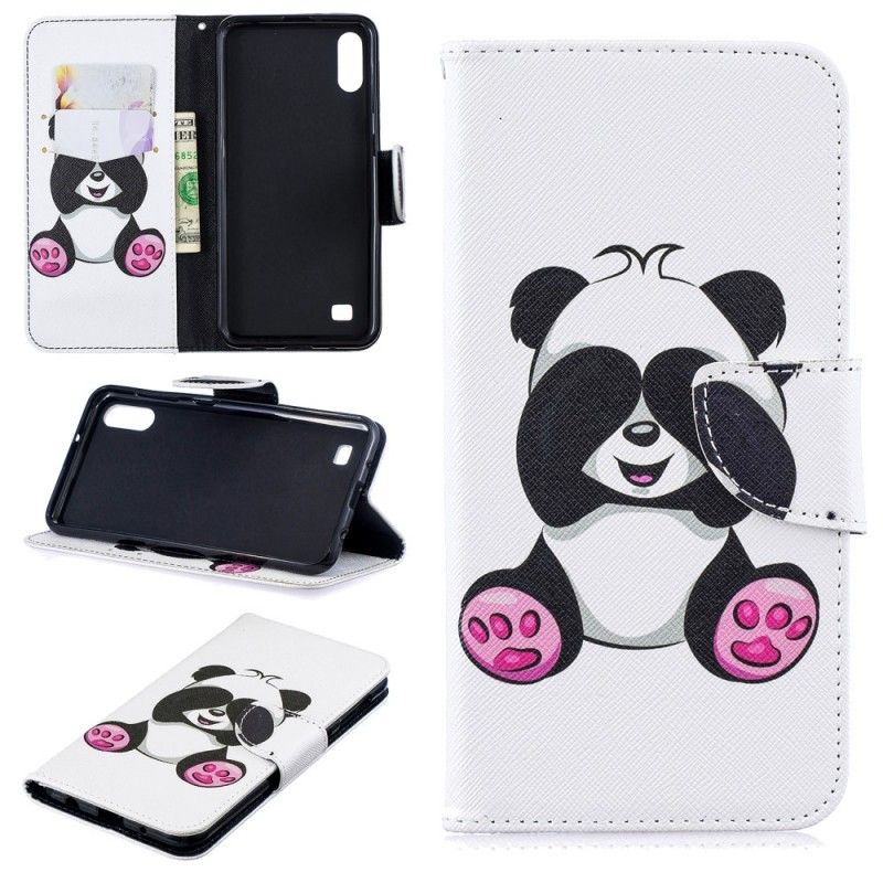 Etui Folio Samsung Galaxy A10 Zabawna Panda