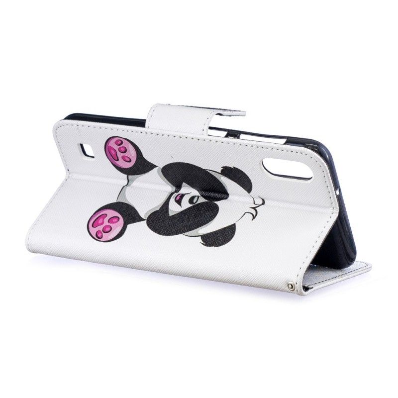 Etui Folio Samsung Galaxy A10 Zabawna Panda