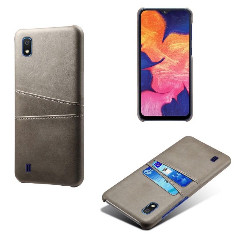 Etui Samsung Galaxy A10 Czerwony Czarny Posiadacz Karty Etui Ochronne