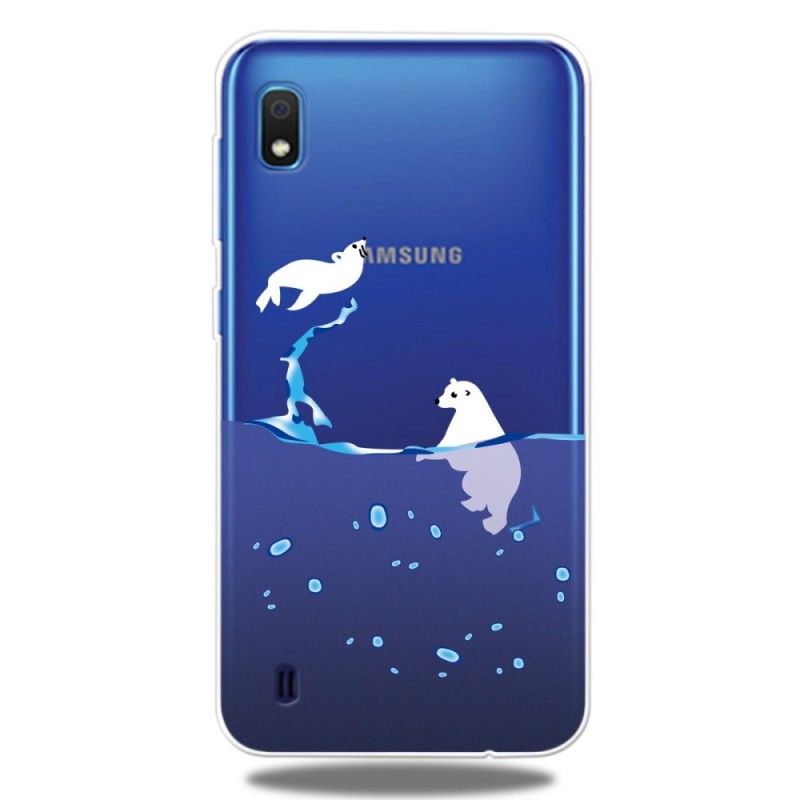 Etui Samsung Galaxy A10 Gry Morskie