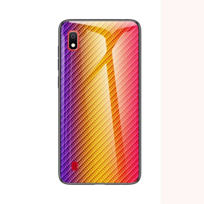 Etui Samsung Galaxy A10 Magenta Czarny Szkło Hartowane Z Włókna Węglowego Etui Ochronne