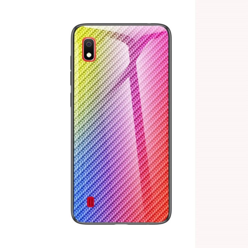 Etui Samsung Galaxy A10 Magenta Czarny Szkło Hartowane Z Włókna Węglowego Etui Ochronne