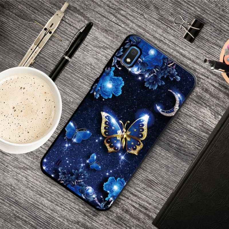 Etui Samsung Galaxy A10 Motyl W Nocy