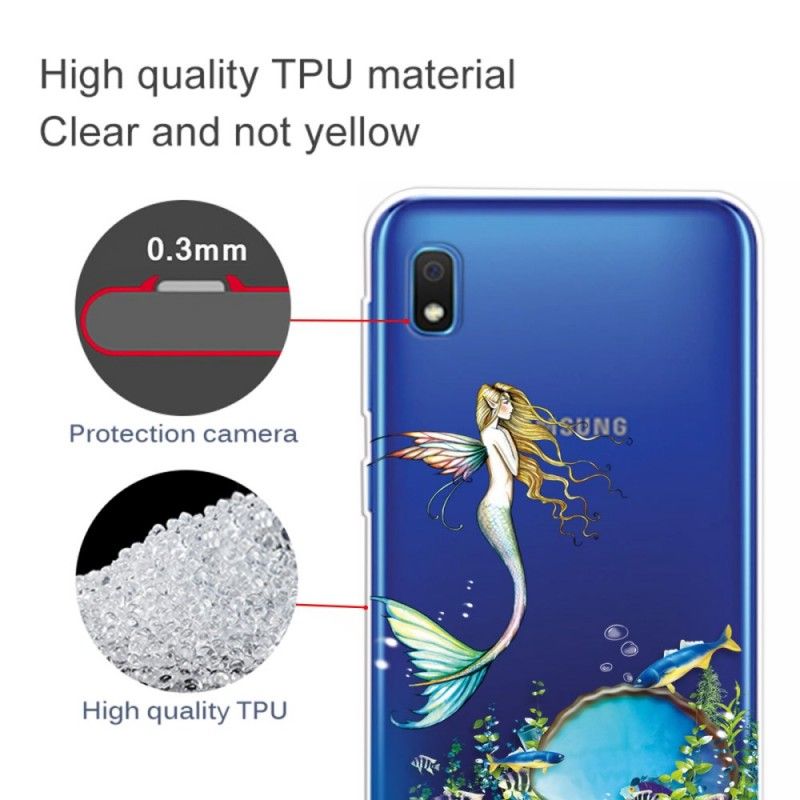 Etui Samsung Galaxy A10 Niebieska Syrena