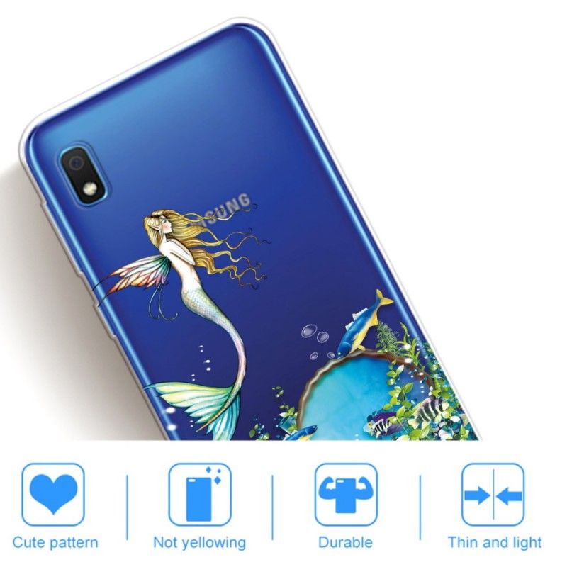 Etui Samsung Galaxy A10 Niebieska Syrena