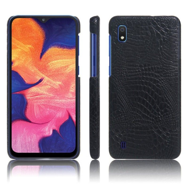 Etui Samsung Galaxy A10 Pomarańczowy Magenta Ksq Efekt Skóry Krokodyla Etui Ochronne