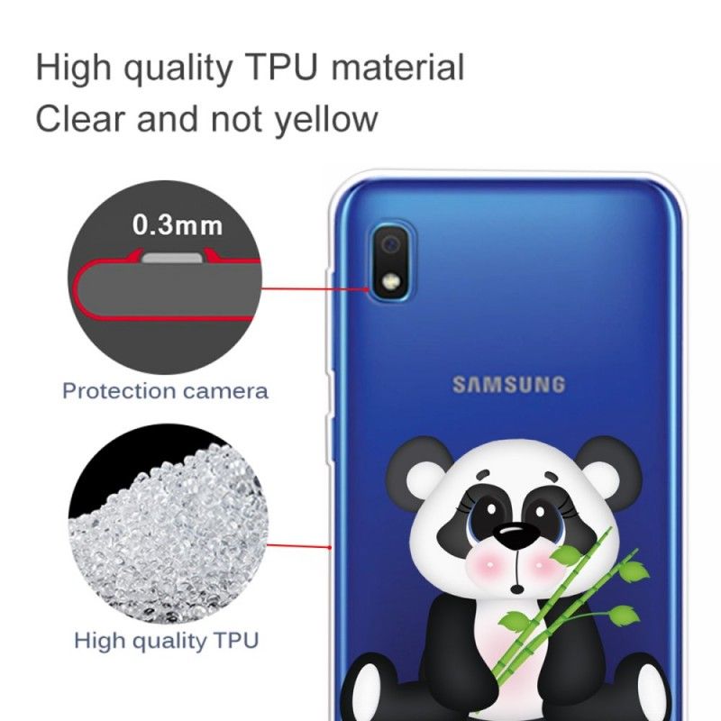 Etui Samsung Galaxy A10 Przezroczysta Smutna Panda