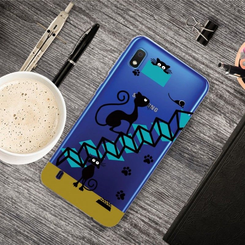 Etui Samsung Galaxy A10 Śmieszne Koty Etui Ochronne