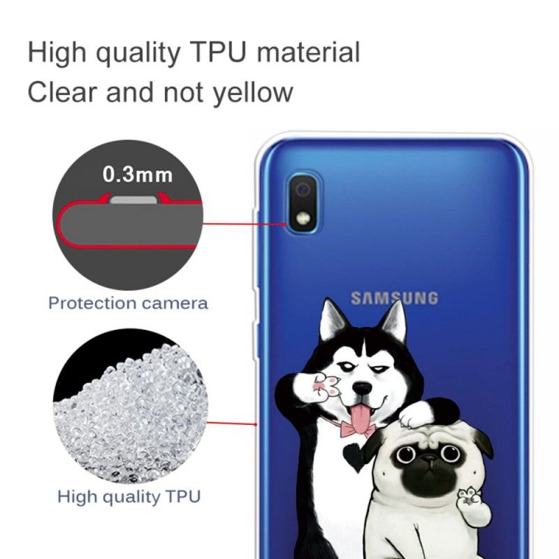 Etui Samsung Galaxy A10 Śmieszne Psy Etui Ochronne